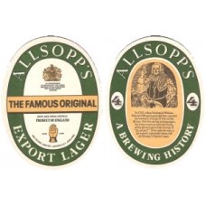 Allsopps Brewery Export No.039