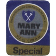 Ann Street Brewery Mary Ann Special 275ml 9.68 fl oz Beer Bottle Label