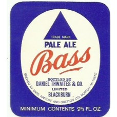 Bass Ratcliff & Gretton Pale Ale Bottled By Thwaites 9 2/3 fl oz Beer Bottle Label