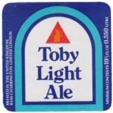 Bass Charrington Toby Light Ale 19 1/3 fl oz 0.550 Litre Beer Bottle Label
