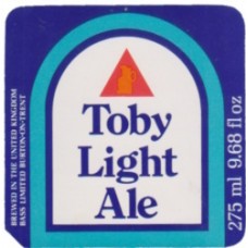 Bass Charrington Toby Light Ale 275ml 9.68 fl oz Beer Bottle Label