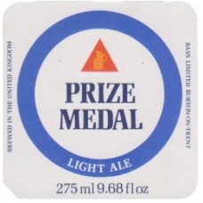 Bass Charrington Prize Medal Light Ale 275ml 9.68 fl oz Beer Bottle Label