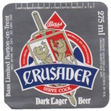 Bass Charrington Crusader Dark Lager Beer 275ml Beer Bottle Label