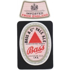 Bass Brewing IPA 12 US Fluid Ozs USA Imported Beer Bottle Label
