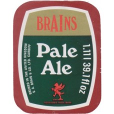 Brains Brewery Pale Ale 1.11L 39.1 fl oz Beer Bottle Label