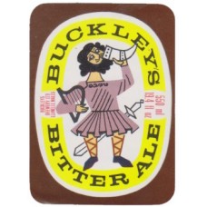 Buckley's Brewery Bitter Ale 550ml 19.4 fl oz Beer Bottle Label