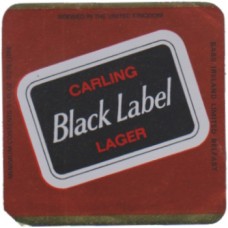 Carling Black Label (Bass Ireland) 9 2/3 fl oz 0.275 litre Beer Bottle Label