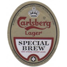 Carlsberg Lager Special Brew Northampton Beer Bottle Label