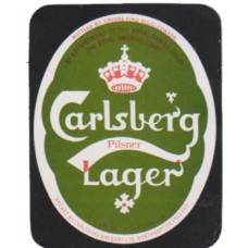 Carlsberg Lager Northampton Bottled By Greene King Beer Bottle Label