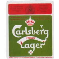 Carlsberg Pilsner Lager Northampton Beer Bottle Label