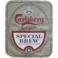 Carlsberg Lager Special Brew Northampton Beer Bottle Label