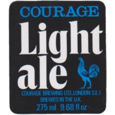 Courage Brewery Courage Light Ale 275ml 9.68 fl oz Beer Bottle Label