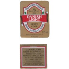 Danish Light (Allied Breweries) 275ml Beer Bottle Label
