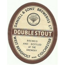 Daniell & Sons Breweries Double Stout Beer Bottle Label