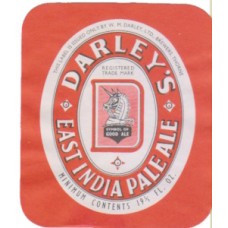 Darley's Thorne Brewery East India Pale Ale 19 1/3 fl oz Beer Bottle Label