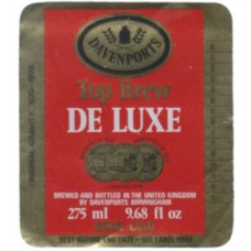 Davenports Birmingham Top Brew De Luxe 275ml 9.68 fl oz Beer Bottle Label