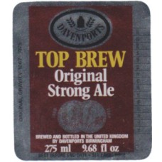 Davenports Birmingham Top Brew Original Ale 275ml 9.68 fl oz Beer Bottle Label