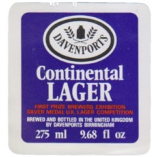 Davenports Birmingham Continental Lager 275ml 9.68 fl oz Beer Bottle Label