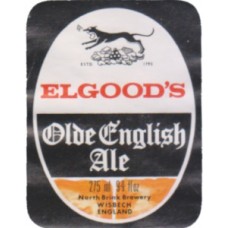 Elgood's Wisbech Olde English Ale 275ml 9 2/3 fl oz Beer Bottle Label