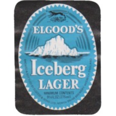 Elgood's Wisbech Iceberg Lager 9 2/3 fl oz 275ml Beer Bottle Label