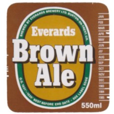 Everards Leicester Brown Ale 550ml Beer Bottle Label