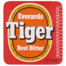Everards Leicester Tiger Best Bitter 275ml Beer Bottle Label