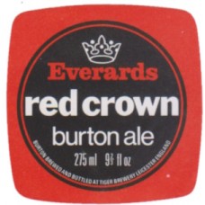 Everards Leicester Red Crown Burton Ale 275ml 9 2/3 fl oz Beer Bottle Label