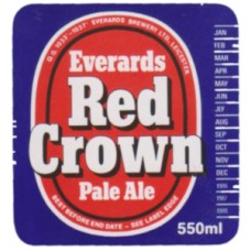 Everards Leicester Red Crown Pale Ale 550ml Beer Bottle Label