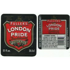Fullers Chiswick Brewery London Pride English Beer 12 fl oz 35.5cl Beer Bottle Label