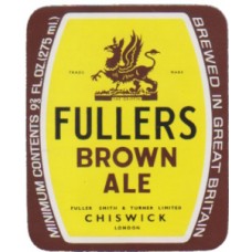 Fullers Brown Ale 9 2/3 fl oz 275ml Beer Bottle Label