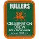 Fullers Celebration Brew Extra Strong Bitter 275ml 9.68 fl oz Beer Bottle Label