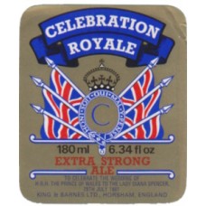 Fullers Celebration Royale Extra Strong Ale 180ml 6.34 fl oz Beer Bottle Label
