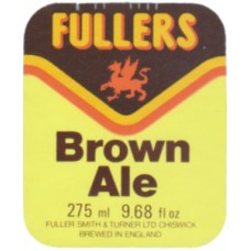 Fullers Brown Ale 275ml 9.68 fl oz Beer Bottle Label