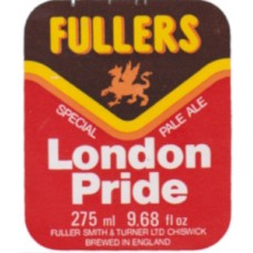 Fullers London Pride Special Pale Ale 275ml 9.68 fl oz Beer Bottle Label