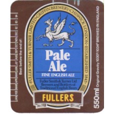 Fullers Pale Ale Fine English Ale 550ml Beer Bottle Label