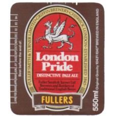 Fullers London Pride Distinctive Pale Ale 550ml Beer Bottle Label