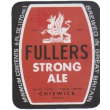 Fullers Strong Ale 6 fl oz 170ml Beer Bottle Label