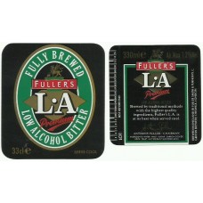 Fullers Chiswick Brewery LA Low Alcohol Bitter 330ml 1.2% Vol Beer Bottle Label