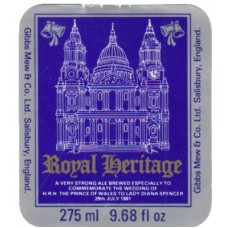 Gibbs Mew Brewery Royal Heritage 275ml 9.68 fl oz Beer Bottle Label