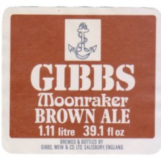 Gibbs Mew Salisbury Moonraker Brown Ale 1.11 litre 39.1 fl oz Beer Bottle Label