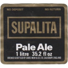 Gibbs Mew Salisbury Supalita Pale Ale 1.11 litre 35.2 fl oz Beer Bottle Label