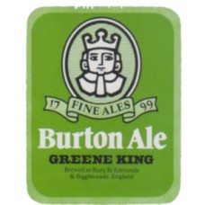 Greene King Bury St Edmunds Fine Ales Burton Ale Beer Bottle Label
