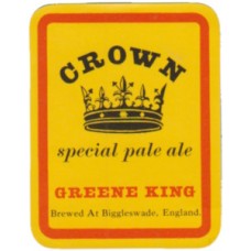 Greene King Bury St Edmunds Crown Special Pale Ale Beer Bottle Label