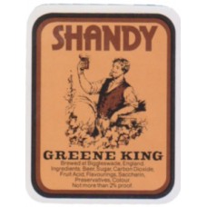 Greene King Bury St Edmunds Shandy Beer Bottle Label