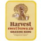 Greene King Bury St Edmunds Harvest Sweet Brown Ale Beer Bottle Label