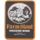 Greene King Bury St Edmunds Farm Stout Beer Bottle Label