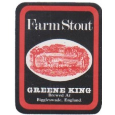 Greene King Bury St Edmunds Farm Stout Beer Bottle Label
