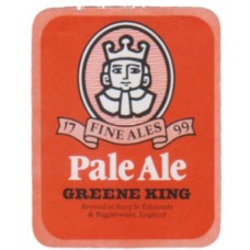 Greene King Bury St Edmunds Pale Ale Beer Bottle Label