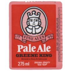 Greene King Bury St Edmunds Pale Ale 275ml Beer Bottle Label
