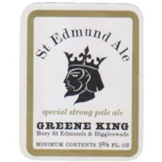 Greene King Bury St Edmunds St Edmund Strong Pale Ale 9 2/3 ozBeer Bottle Label